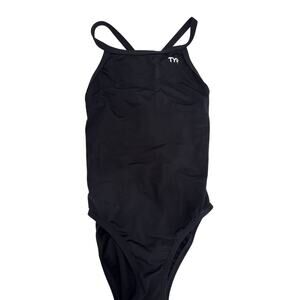TYR Durafast Elite Diamondfit Swimsuit Women’s Size 28 Black Like New